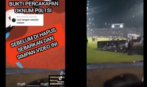 Viral Video Percakapan Polisi Tertawa Saat Aremania Berlarian Menyelamatkan Diri: Sikat To, Mati!