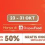 Promo ShopeeFood Akhir Bulan Oktober, Harga Miring dan Bonus Voucher 50 Persen, Cek di Sini!