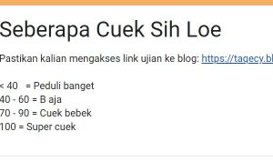 Link Tes Cuek Terbaru Oktober 2022, Cari Tahu Kenapa Dia Cuekin Kamu Disini! Gratis