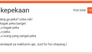 Benarkah Cowok Adalah Mahluk Paling Gak Peka, Coba Link Tes Ujian Kepekaan ini Link tes Ujian Kepekaan, untuk melihat seberapa gak pekanya cowok kamu.
