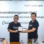Penandatanganan MoU kerja sama antara Leap dengan PT Pengelola Pasar Induk Caringin