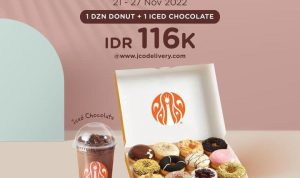 Promo JCO terbaru 21 - 27 November 2022, Hanya Rp116 Dapat 1 Doz Donuts + Iced Chocolate