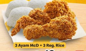 Promo Terbaru McD November Hemat Hanya Rp49.545 dapat 3 Ayam + 3 Nasi
