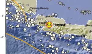 Gempa Bumi Di Cianjur, BMKG Sebut Gempa Darat Potensi Merusak Gempa Hari Ini Di Cianjur/ Twitter @infoBMKG
