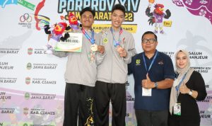 Tim Wushu Kabupaten Bogor Sabet Dua Medali Emas Tim Wushu Kabupaten Bogor Sabet Dua Medali Emas