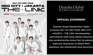 Konser NCT 127 Dihentikan/ Tangkapan Layar Instagram @dyandraglobal