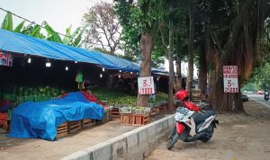 Sempat Ditertibkan, Begini Kondisi PKL di Terminal Bubulak Sekarang! KEMBALI MENJAMUR: Kawasan Terminal Bubulak di Jalan Raya Cifor, Kecamatan Bogor Barat, diramaikan dengan berdirinya puluhan pedagang kaki lima. (Yudha Prananda/Jabar Ekspres)