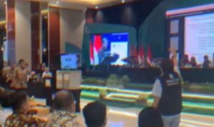 Tangkapan layar ketika terjadi Munas Kahmi Ricuh
