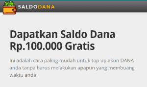 Cuma Registrasi Nomer HP Dapat Saldo DANA Gratis Rp100.000 Langsung Cair, Gratis Tanpa Modal! saldo dana gratis langsung cair