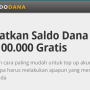 saldo dana gratis langsung cair
