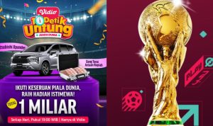 Nonton Piala Dunia Makin Asyik, Bisa Dapat Saldo Dana Gratis Mulai Dari Main Games Ini! Games Berhadiah Saldo Uang Gratis di Vidio Piala Dunia/ Kolase Vidio.com