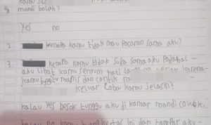 Viral Surat Cinta Anak Kelas 6 SD, Isinya Vulgar Banget!