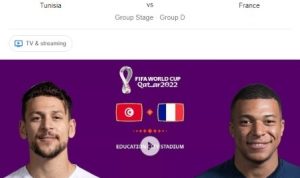Link Streaming Piala Dunia 2022 Tunisia VS Prancis Bukan Yalla Shoot Live