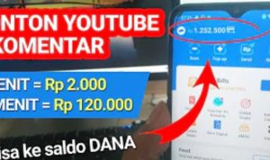 Saldo DANA Gratis Lewat Nonton YouTube, Rp400 Ribu Bisa Cair Tiap Hari, Simak Caranya di Sini!