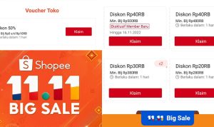 Kumpulan Kode Promo Voucer Shopee 11.11 untuk Dapatkan Diskon dan Cashback