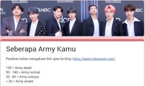 Link Tes Ujian Army, Ayo Lihat Seberapa Tahu Kamu Tentang Masalalu Member BTS