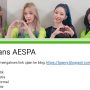 Tangkapan gambar link ujian fans aespa
