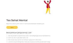 Tangkapan layar link tes mental health / sumber: satu persen