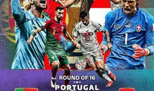 Laga babak 16 Piala Dunia bisa diakses melalui link live streaming gratis Portugal vs Swiss.