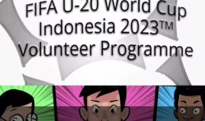 Pengumuman FIFA tentang link daftar volunteer Piala Dunia U20 Indonesia 2023 di laman Instagram PSSI.