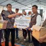 Disdik Kota Bogor menyerahkan bantuan kepada jajaran Disdikpora Kabupaten Cianjur untuk disalurkan terhadap korban gempa Cianjur. (ISTIMEWA)