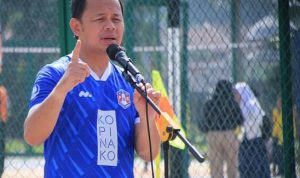 Wali Kota Bogor, Bima Arya saat meresmikan Gelanggang Olahraga Masyarakat (GOM) Bogor Utara, Rabu 21 Desember 2022. (YUDHA PRANANDA / JABAR EKSPRES)