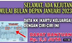 Cek segera daftar namamu karena ada bantuan saldo dana gratis dari pemerintah sebesar Rp 2 juta yang akan cair awal tahun 2023.