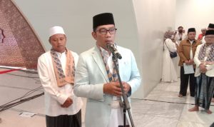 TERUS DIBENAHI: Gubernur Jabar Ridwan Kamil akan mengawal perkembangan akses utama menuju Masjid Raya Al Jabbar seperti Km 149 Gedebage. (Sandi Nugraha/Jabar Ekspres)