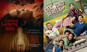Jumlah Penonton Film Cek Toko Sebelah 2 Balapan dengan Tumbal Kanjeng Iblis