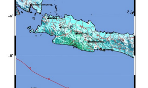 Gempa Garut/ Twitter @infoBMKG