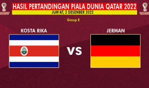 Hasil Piala Dunia 2022 Kosta Rika vs Jerman