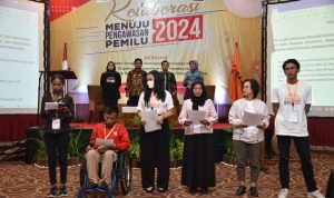 Pendidikan Pengawas Partisipatif (P2P) Nasional Gelombang II Tahun 2022 di Solo, Jawa Tengah menghasilkan Deklarasi Solo untuk awasi pemilu.