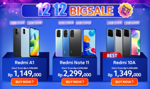 Promo HP Harga Rp 1 Jutaan di Shopee /Shopee Mall Xiaomi Official Store