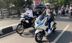 Honda PCX Electric Ramaikan Touring Electric Vehicle Funday di Kota Bandung