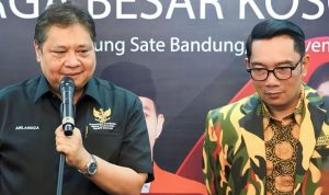 Teka-teki Ridwan Kamil bergabung dengan Partai Golkar akhirnya terjawab setelah pada acara Hari hari jadi Kosgoro 1957 yang ke-65