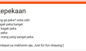 Link tes ujian Kepekaan gratis via google form.