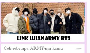 Link Ujian Army BTS via Google Form.