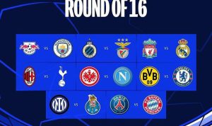 Logo peserta 16 Besar Liga Champions 2022-2023, simak jadwal tanding Leg 1 dan Leg 2. (instagram @championsleague)