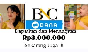DANA gratis Rp3 Juta Untuk Kamu Yang Langsung Daftar di Sini