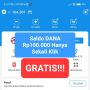 saldo dana gratis 100 ribu