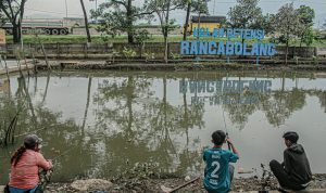 Kolam Retensi Rancabolang, Kota Bandung guna untuk penanggulangi banjir Kota Bandung. (KHOLID/JABAR EKSPRES)