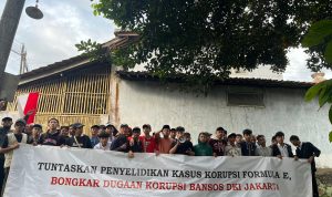 Aktivis Banten Desak KPK Tuntaskan Penyelidikan Korupsi Formula E dan Bongkar Dugaan Korupsi Bansos Covid-19 Sejumlah pemuda yang yang mengatasnamakan Aktivis Antikorupsi Banten untuk Indonesia Bersih mendesak KPK untuk tuntaskan dugaan korupsi Bansos DKI Jakarta.