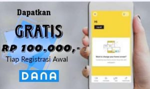 Cepat Daftar, Ada Bonus Dana Gratis Rp100 Ribu Tiap Registrasi Aplikasi Ini Ada Bonus Dana Gratis Rp100 Ribu Tiap Registrasi Aplikasi Ini
