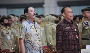 Rektor IPDN, Dr Hadi Prabowo menyambut antusias pelaksanaan kegiatan Dukcapil Goes to Campus.