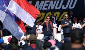 Calon Presiden yang diusung oleh Partai NasDem Anies Baswedan mendapat aksi penolakan ketika kunjungannya dalam acara NasDem Youth Festival