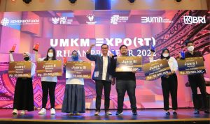 Direktur Bisnis Kecil dan Menengah BRI Amam Sukriyanto mengungkapkan sejumlah capaian membanggakan terjadi di ajang UMKM EXPO(RT)