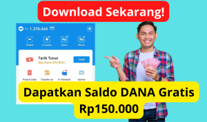 Jangan di KLIK! Nanti Kamu Bisa Dapat Saldo DANA Gratis Rp150 Ribu dari Aplikasi Ini Loh, Bisa Langsung Cair Hari Ini Juga