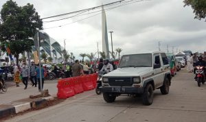 Pertandingan Persib Bandung Vs Persija Jakarta diprediksi bakal membuat kemacetan di di kawasan stadion GBLA. (Sandi Nugraha/Jabar Ekspres)