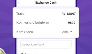 Tukar koin dengan saldo DANA gratis Rp 300 ribu dari aplikasi. (ILUSTRASI)