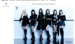 Tangkapan Layar Link Ujian Fans IVE